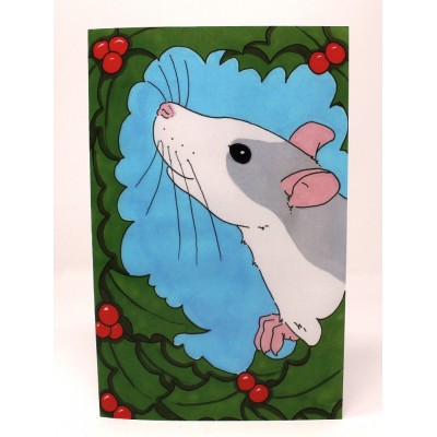 Holly and Rat- Large Card