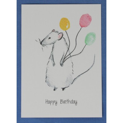 Happy Birthday Balloons Card