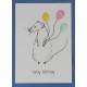 Happy Birthday Balloons Card