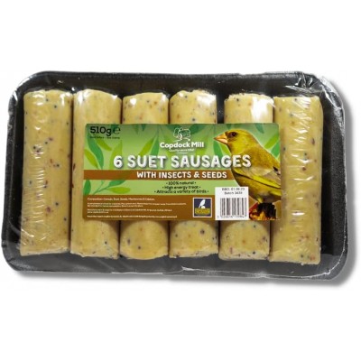 Suet Sausages with seeds and insects - 6 pack Suet Sausages with seeds and insects - 6 pack