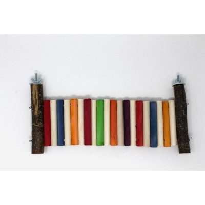 Bolted Coloured Pine Bars Shelf
